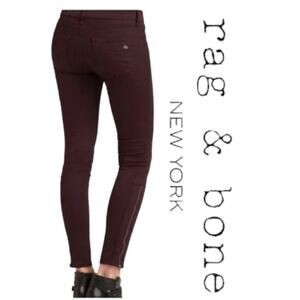 RAG & BONE DEVI SIDE LEG ZIP SKINNY JEANS SIZE 27